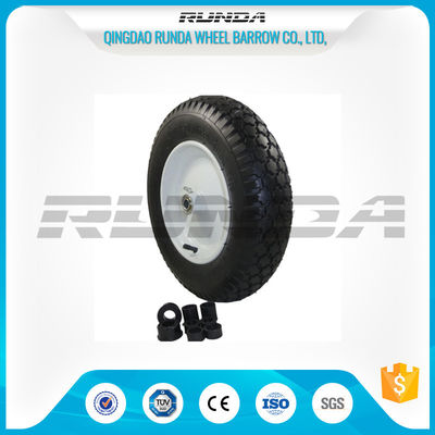 چین چرخ لاستیکی سنگین لاستیکی Super Elasticity 4.00-8، لاستیک چرخ لاستیک چرخ فلزی تامین کننده